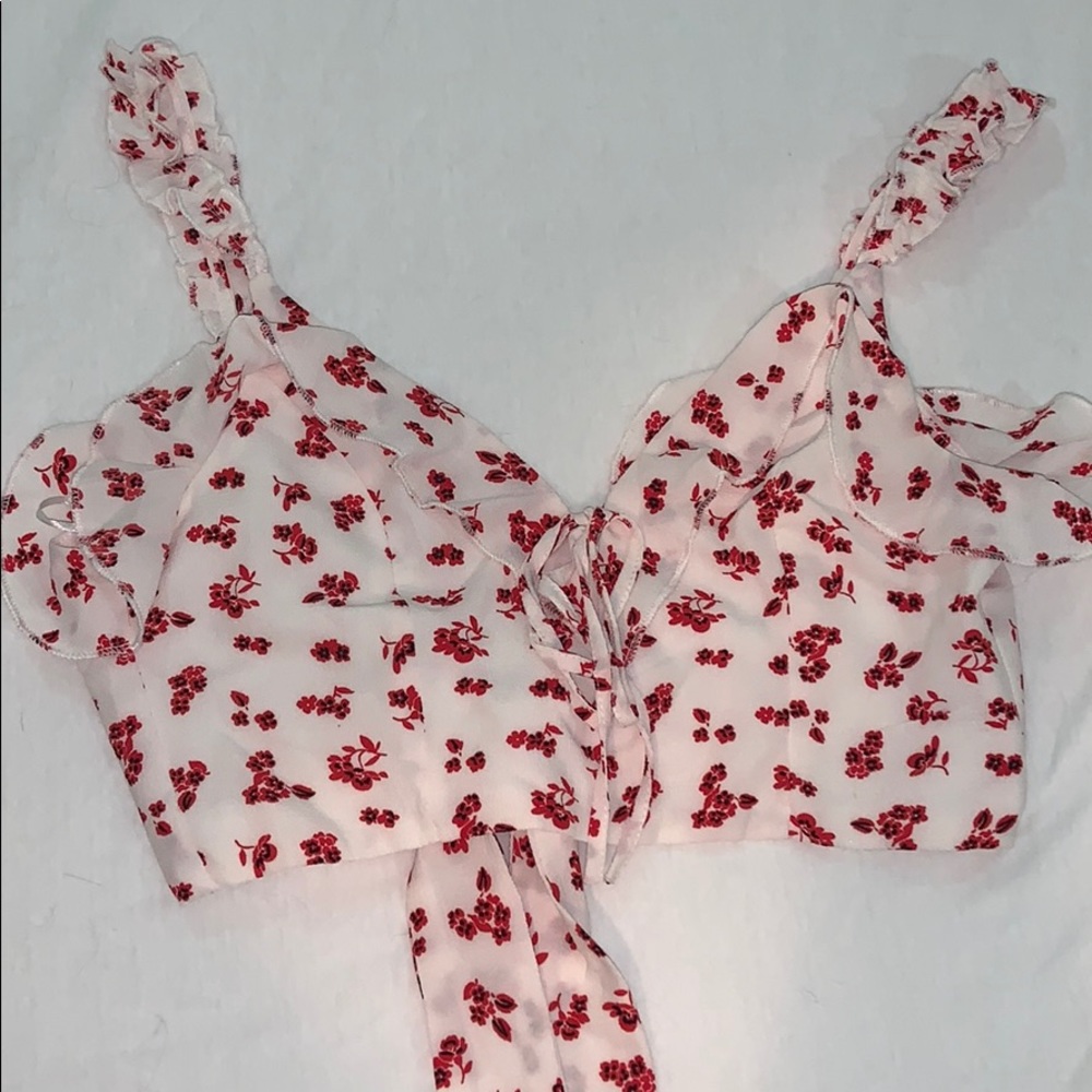 Showpo dressy floral crop top